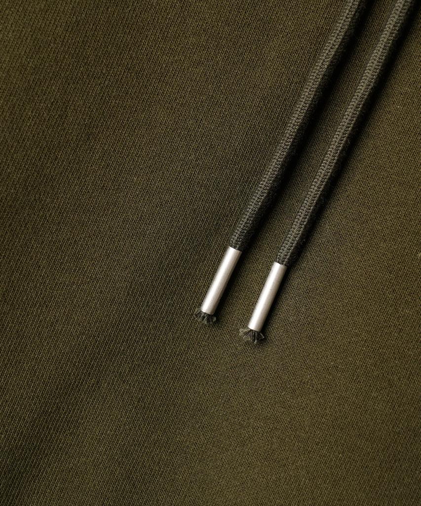 Plain Essential Hoodie Dark Khaki Kjhd2674