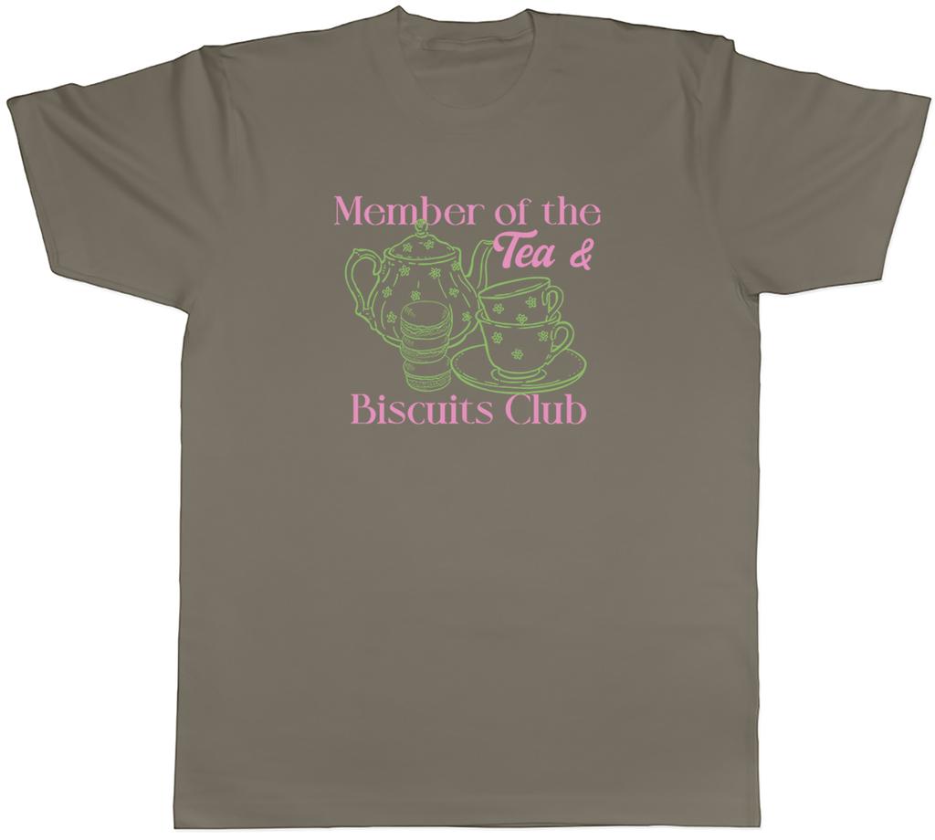 Member of the Tea and Biscuits Club Funny Mens TShirt Tee Gift Top
