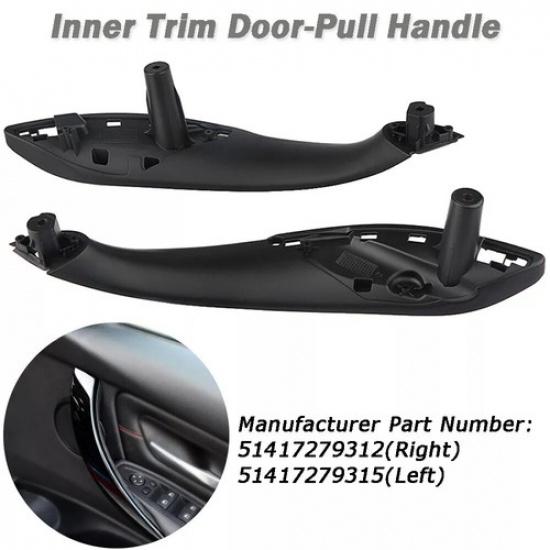 Black Inner Door Handle Pull Trim Cover For BMW F chassis 3 4 Series F30 F31 F34