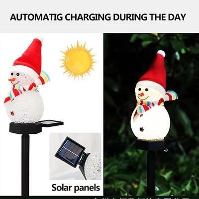 Weihnachtsmann Solar-Erdspießleuchten Solarbetriebene Schneemannlichter Wasserdichte Solare Weihnachtsdekorationen Outdoor-Solarenergie