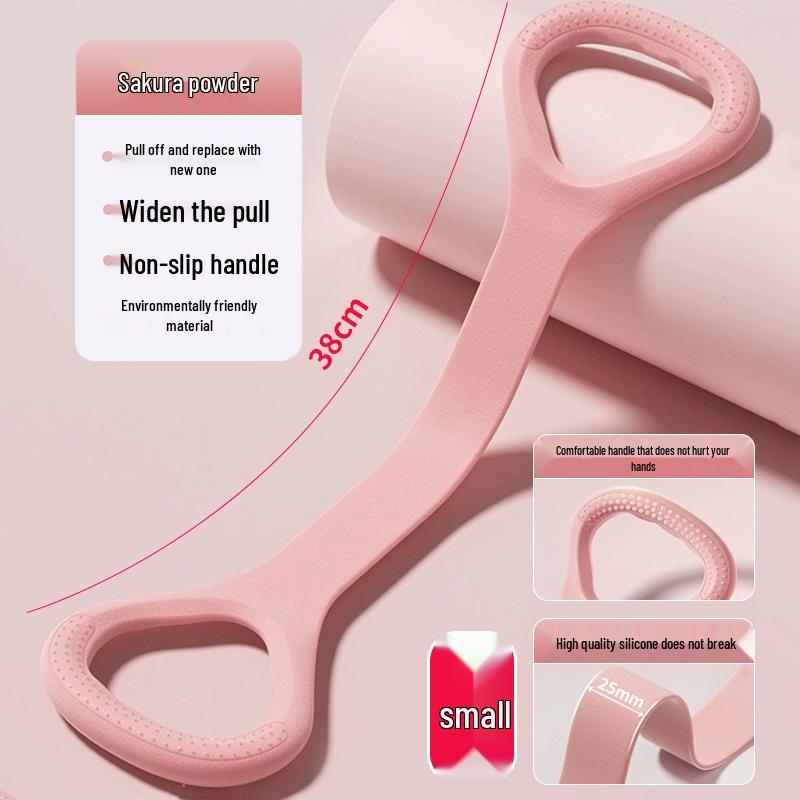 8-Shaped Resistance Band: Shoulder Trainer & Back Slimmer for Indoor Fitness & Yoga