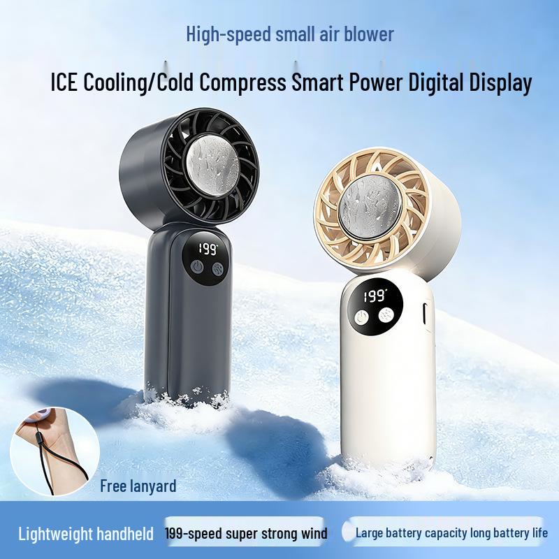 Yanxuan Portable Silent Mini Fan with Long Battery Life and USB Charging, Includes Cooling Ice Pack