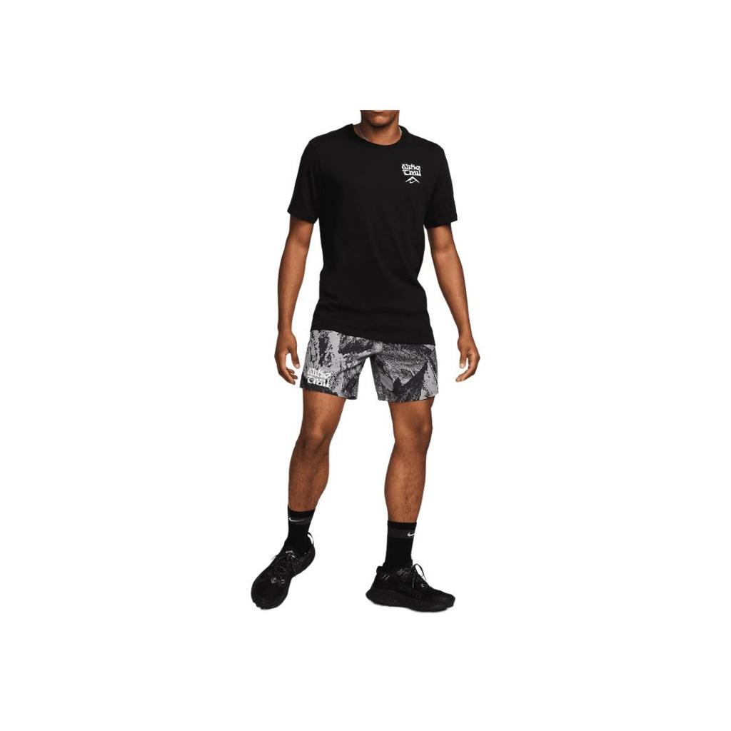 Nike Printed Mid-Rise Fitted Casual Shorts Men shorts Gray FV9949-010