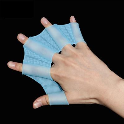 Men Women Child Silicone Swim Pool Sports Professional Training Swimming Half Finger Hand Fins Webbed Gloves Paddles Equipment