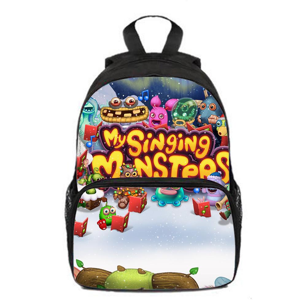 Zaino per Bambini Scuola Primaria e Materna Nuovo My Singing Monsters Concerto dei Mostri Zaino, Zaino Regalo