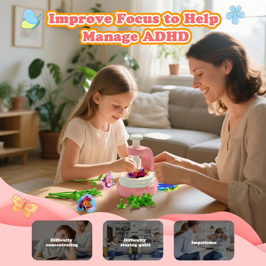 handmade flower craft kit for girls ages and A popular birthday gift for elementary school perfect as a Christmas or birthday present for and EooCoo's