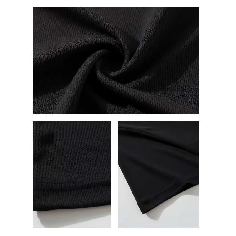 Taglia Europea Uomo T-shirt Girocollo Vestibilità Larga Traspirante Asciugatura Rapida Assorbente Umidità - Abbigliamento Sportivo Casual Leggero