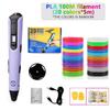 New 3D Printing Pen Lcd Display Screen 1.75Mm ABS PLA 0.7Mm Diameter Material Kids Diy Drawing Pens Christmas Birthday Gifts