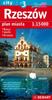 Rzeszów +3. Biecz, Jasło, Krosno. Laminated Map / City Plan. Wyd. 2023/2024. Demart