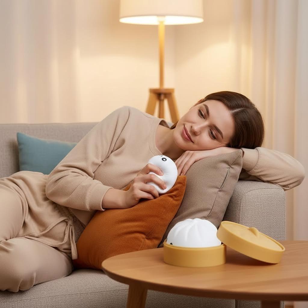 Dumpling Squishie Stress Balls Fidget Sensorytoys Simulation Food Squishies With Steamer Squeeze Dough Ball For Anxiety