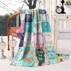 Give to my wife Printed Blanket for Sofa Bed Travel Camping Living Room Office Conditioning Blanket for All Seasons Gifts