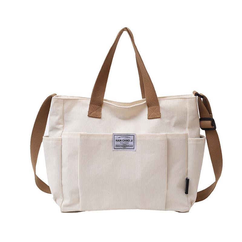 Shoulder Bag Student Commuting Tote Bag Simple Casual Crossbody Bag Multi-pocket Computer Handbag