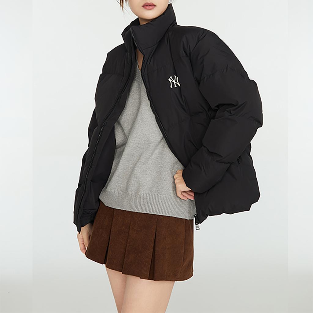 New MLB FW23 Down Jacket Cropped Unisex Black 3ADJB0336-50BKS