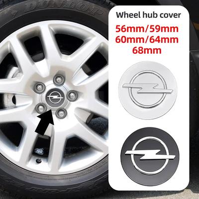 4pcs 56mm 59mm 60mm 64mm 68mm Car Wheel Center Hub Cap Rim Cover Emblem For Corsa C D E F A B Gsi 1.6T OPC Line Turbo Cors