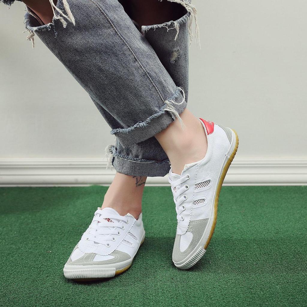 Breathable Canvas Volleyball & Martial Arts Training Shoes with Soft Sole