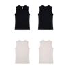 Summer 100% Cotton Men's Vest Casual Wide Shoulder O-Neck Sleeveless Tops Universal Solid Color Sports Fitness Loose Tank