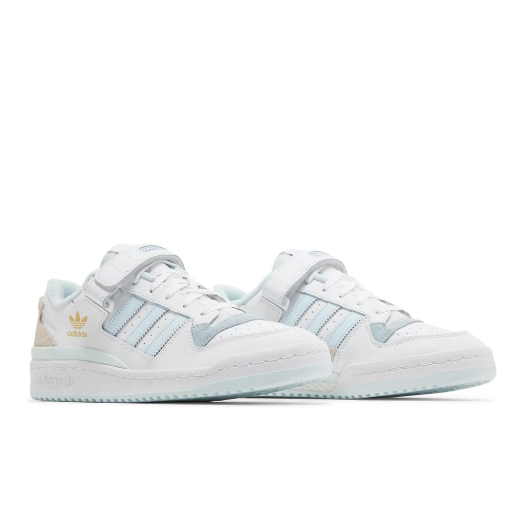 Adidas Forum Low Big Kid 'White Almost Blue' (Unisex) Cloud White / Almost Blue / Chalk White Kids' Skateboarding Shoes GY7058
