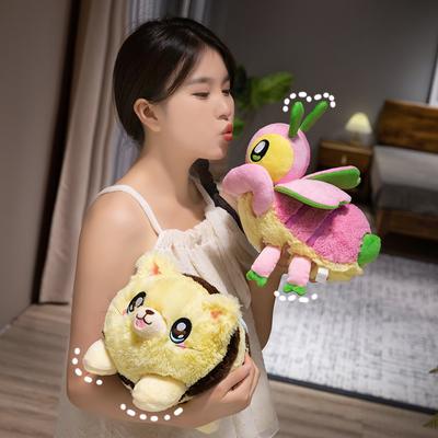 High Quality Cartoon Insect Series Plush Doll Mantis Beetle Bee Plush Toy Home Decoration Gift For Boys And Girls
