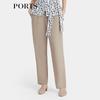 PORTS Women's Spring Pleated Straight-Leg Trousers LP8P018RWF051