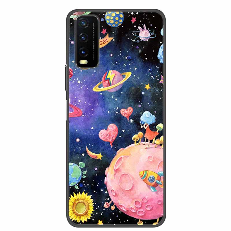 For Vivo Y20 Case Marble Soft Silicone Back Case for Vivo Y20S Y20 S Y 20i Phone Cover for Vivo V2027 Y20i Coque Funda Bag