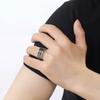 LIKGREAT Viking Nordic Mythology Giant Wolf Ring for Men Stainless Steel Celtics Knot Finger Ring Hip Hop Rock Punk Jewelry Gift