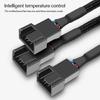 3 Way Fan Adapter Cable For Computer Cooling Supports Motherboards Signal Sync And Stable Power Input