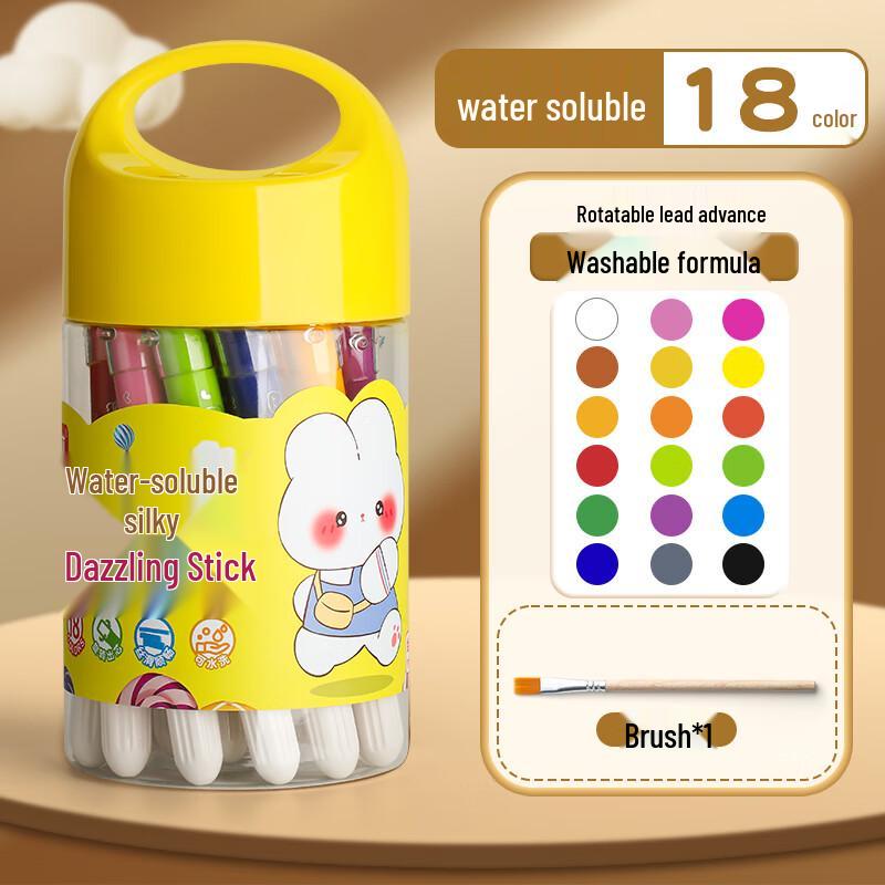 Washable Water-Soluble Art Crayons for Kids