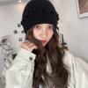 Solid Color Knitted Hat Dilapidated Hole Hip-Hop Hat New Beanie Cap  Women Men