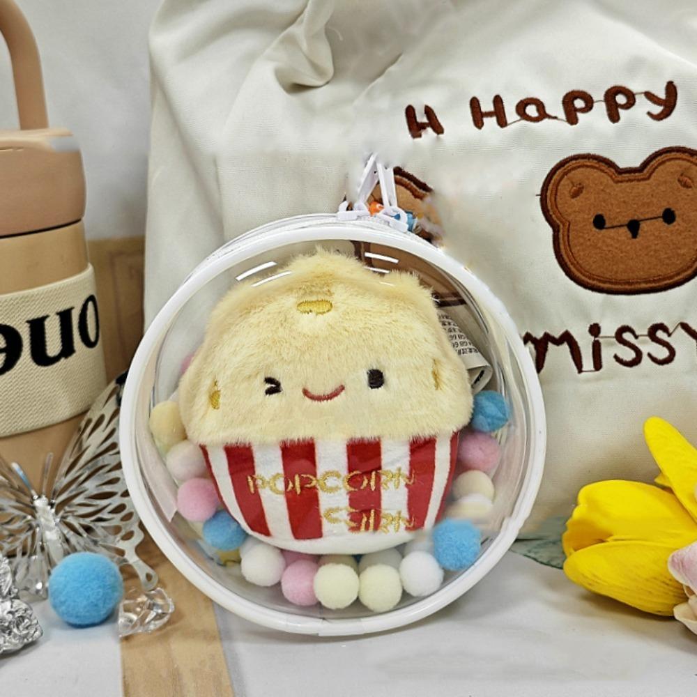 Silicone Lanyard Plush Doll Outgoing Bag Dust-proof Doll Storage Bag  Children Gift