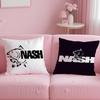 Nash Fishing logo Pillow Case Soft Plush Fabric Double-Sided Printed Cushion Cover Warm Winter Sofa Pillow Case