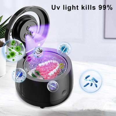 Držák stroje na čištění zubních protéz Ultrazvukový vysokofrekvenční čistič s velkou kapacitou vibrací 43 000 Hz Chránič úst Plug-Play