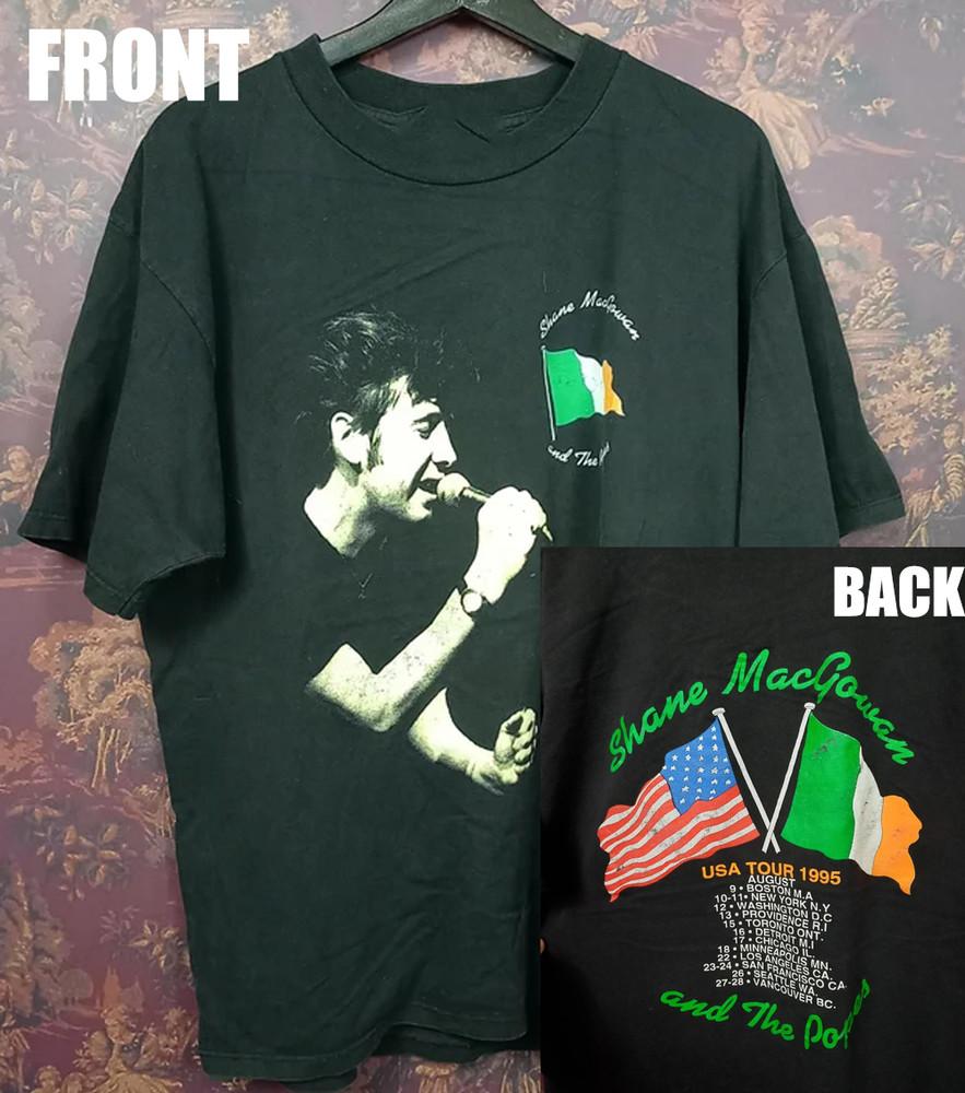 

Shane MacGowan and The Popes USA Tour BLACK 2 sides Shirt XA78 Unisex T-Shirt S