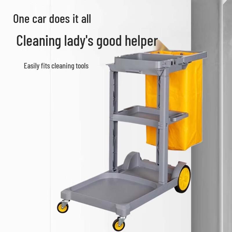Multi-functional Hand Push Cleaning Cart