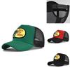Bass Embroidered Duck Tongue Cap Fishing Embroidered Mesh Baseball Cap Embroidered Curved Brim Cap Summer Sunshade Mesh Cap