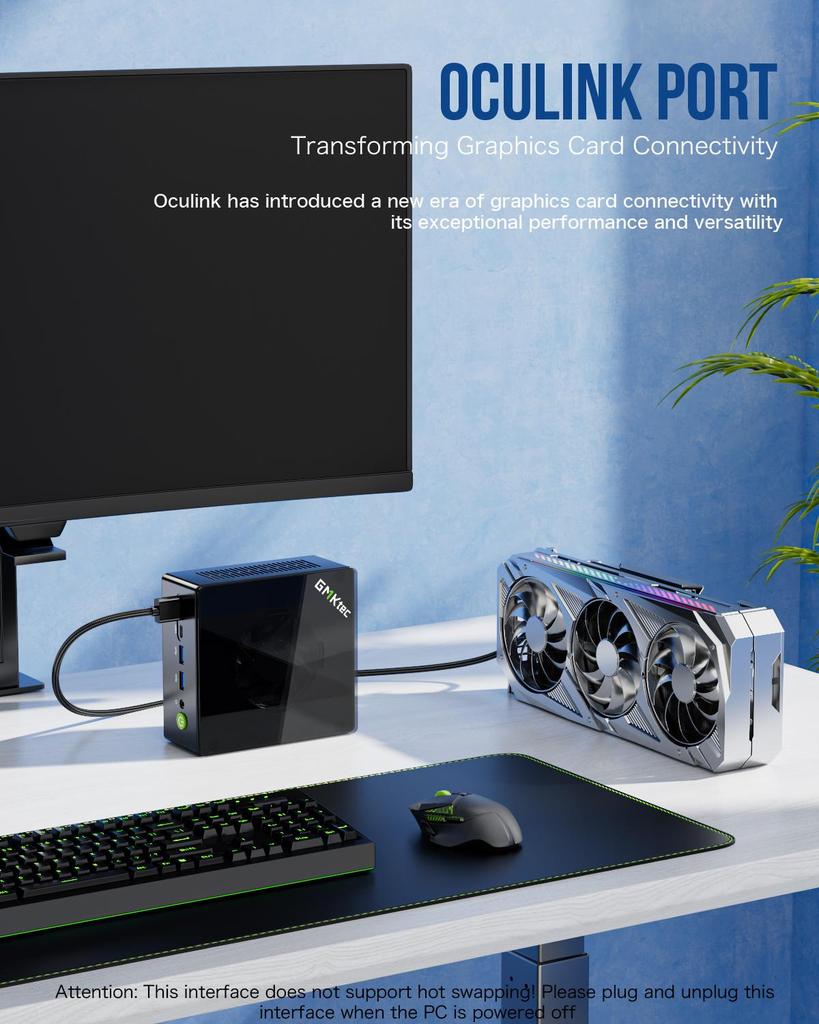 MINIPC GMK K8 Plus 32G+1T  SSD AMD Ryzen  7 8845HS AMD Radeon 780M WINDOWS 11