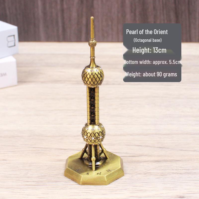 

Shanghai Oriental Pearl Tower Zinc Alloy Souvenir Model Ornament