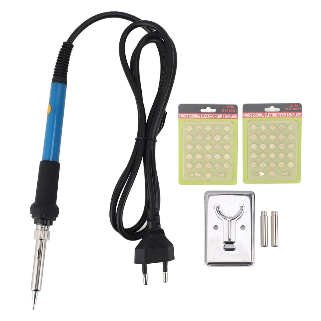 Electric Engraving Pen with Letter Number Molds Embossing Soldering Iron Set for  Wood Leather Pl