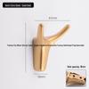 Aluminum Alloy Door Hook: Single/Double Wall, Bathroom & Kitchen Clothes Hanger