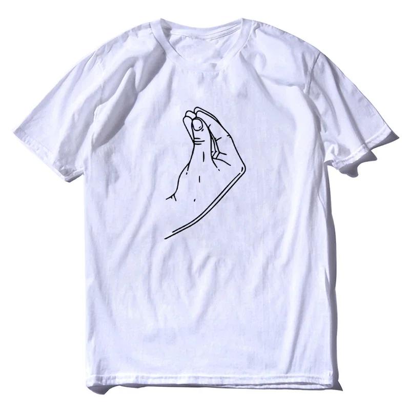 

New Italian hand gesture T-Shirt boys white t shirts summer clothes graphic t shirt plus size tops mens t shirts casual stylish XL