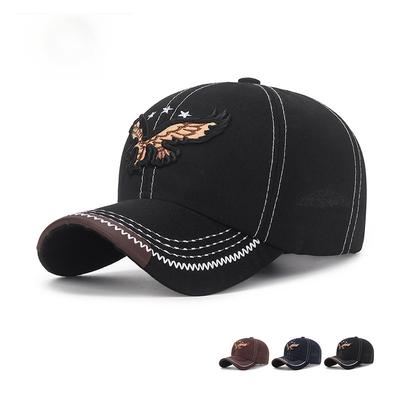 Kapelusz Męski Dodatek Modowy Haft Trójwymiarowy Orzeł Czapka Baseballowa Wiosna i Jesień Casualowa Młodzieżowa Czapka z Daszkiem Damska