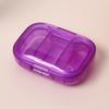 Portable Mini Small Medicine Box Compact Organizer for Early-Mid-Day Tablets 3 Compartment Pill Storage Container