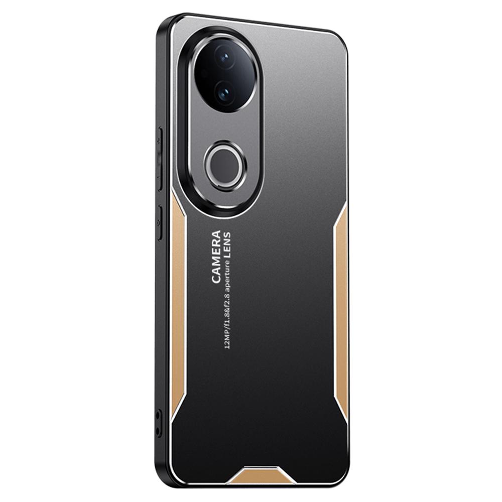 

For vivo S20 5G Phone Case Aluminium Alloy TPU PC Back Cover Gold