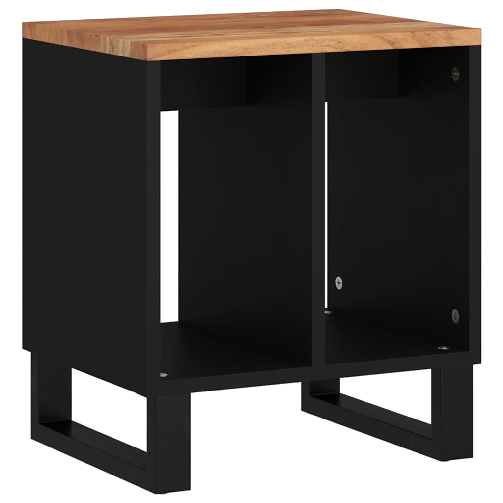 Side Table 40x31x46 cm Solid Wood Acacia & Wood Material