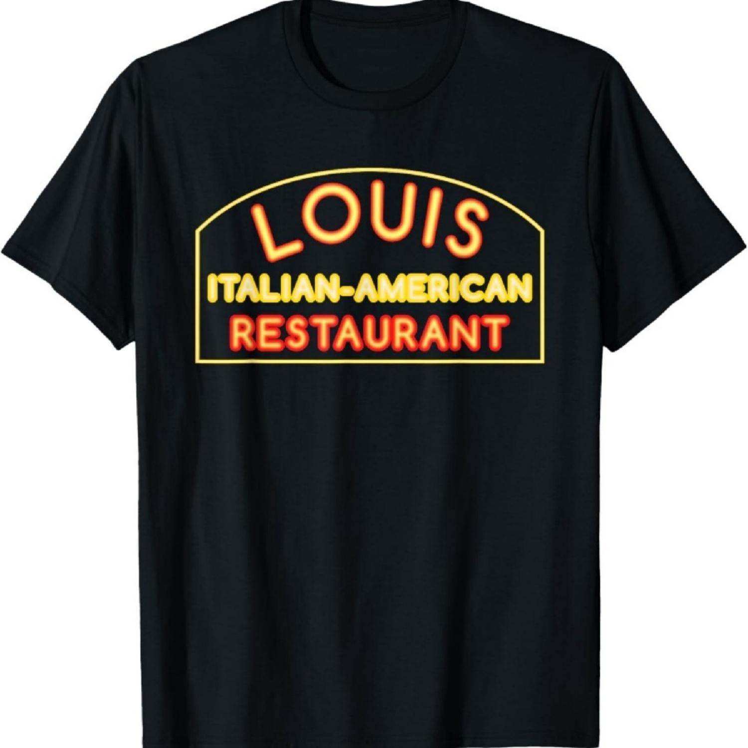

Louis Restaurant Italian American Bronx NY Godfather T-Shirt XXXXXL чорний
