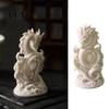 Unique Office Desk Decor Chinese Dragon Statue, Compact 3D Printed Figurine, Fine Detail Elegant Shelf Ornament Carving Design, Creative for Symbolic
