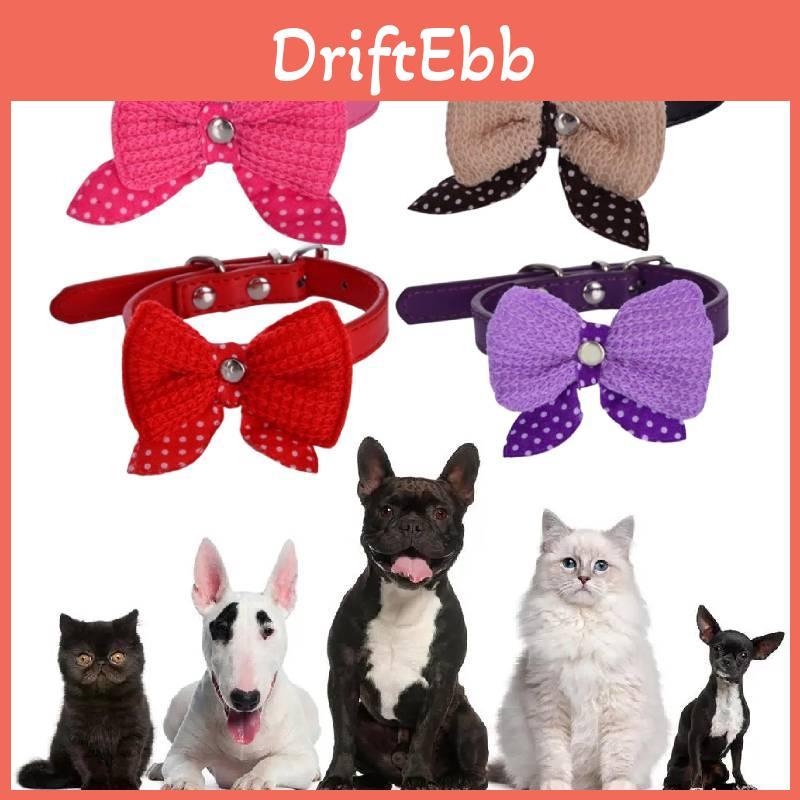 Unique Bowtie Pet Collar For Cats And Dogs Featuring Vibrant Colors And Adjustable Fit