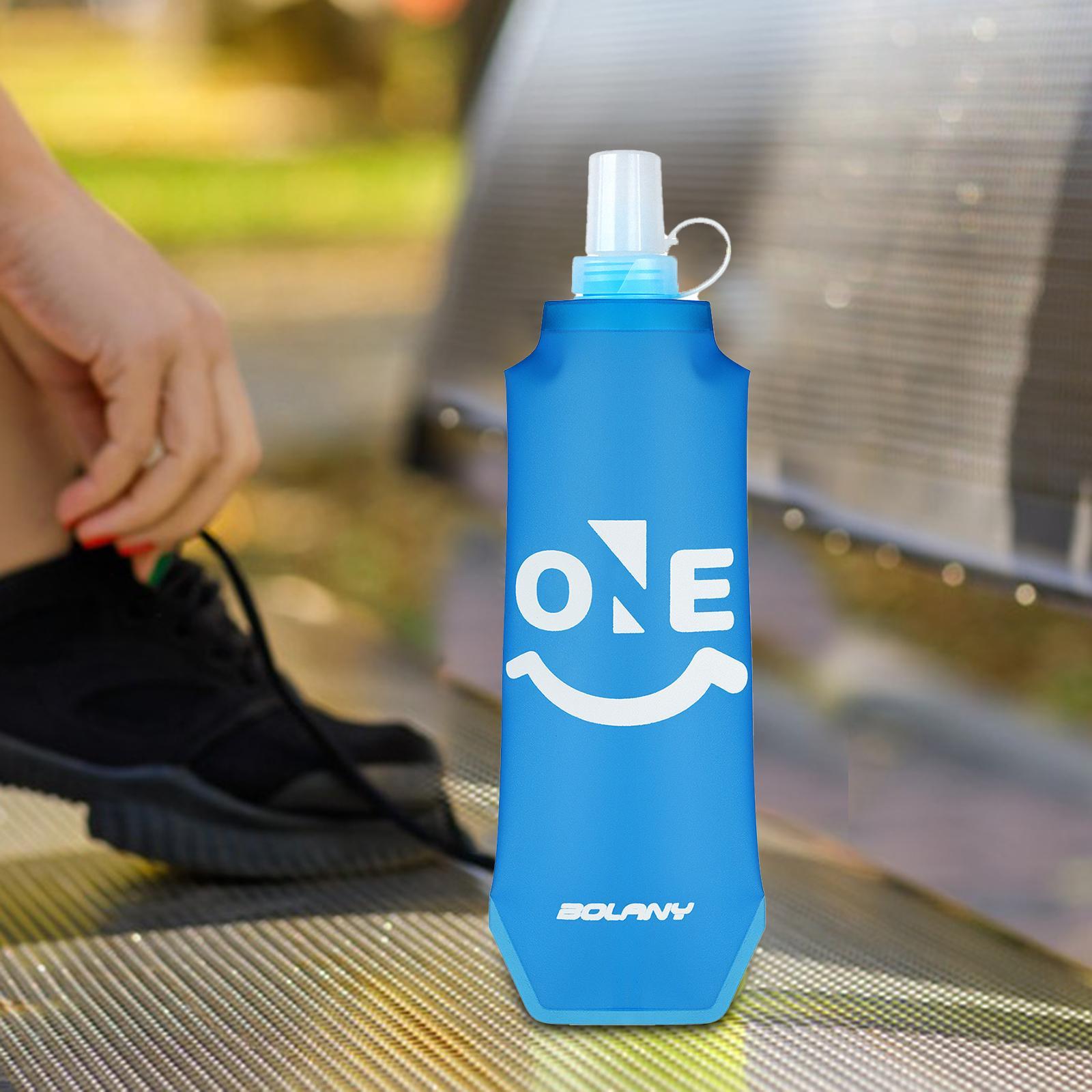 Soft Flask 500 ml Hydration Pack for Women Men TPU Running Hydration Flask синий