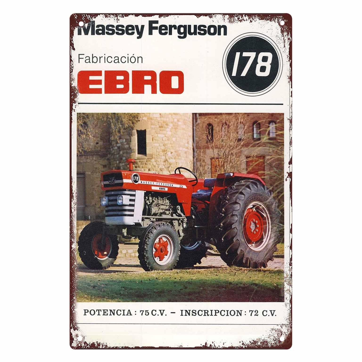 

Tractor Farming Scene Art Vintage Metal Sign Poster Frames Cafe Bar Garage Room Wall Art Decoration Plaque Gift 20x30cm（7.8x11.8inch）
