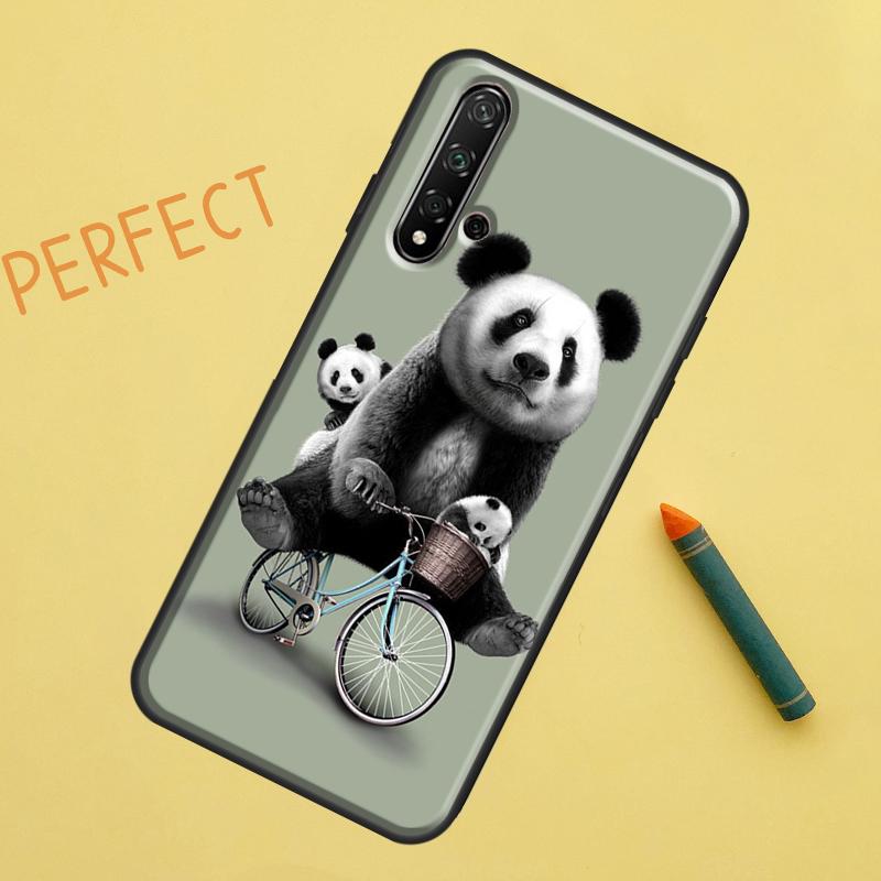Panda Animal Cute Bear For Huawei Nova 8i 12i 11i 12s Y73 Y72 Y61 Y91 Y90 Y70 Y60 9 10 SE P30 P40 Lite P60 Pro Case