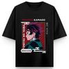 Unisex Pure Cotton Tshirt Demon Slayer Kamado Tanjiro Harajuku Anime Print 2026 Summer Plus Loose Family Short Sleeved Top